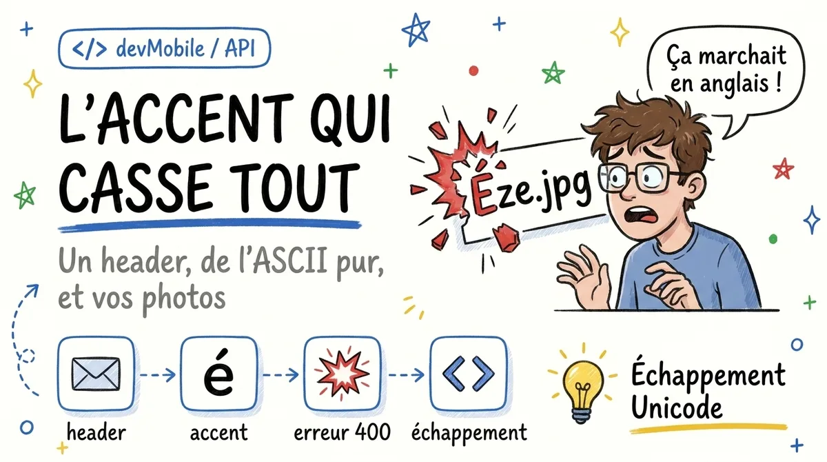L'accent qui casse tout : le header Dropbox-API-Arg exige de l'ASCII pur