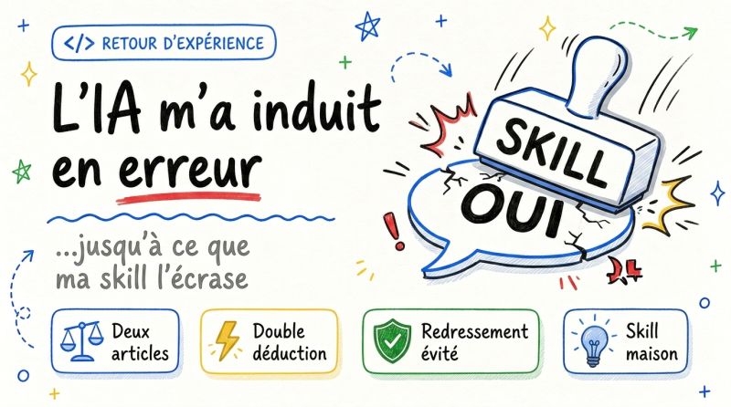 L'IA m'a induit en erreur… jusqu'à ce que ma skill l'écrase — double déduction évitée, redressement évité