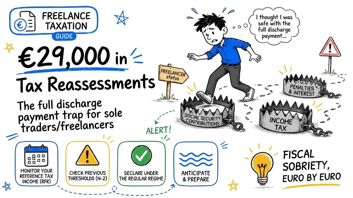 €29,000 in tax reassessments — the full discharge payment trap for sole traders and freelancers